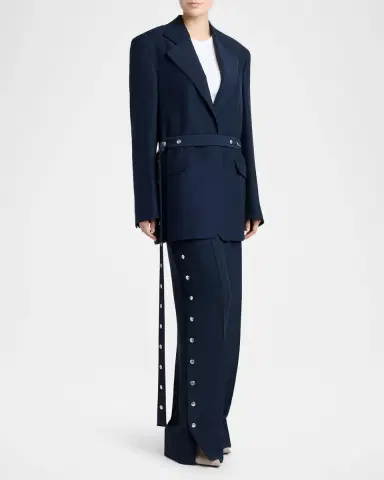 Stella McCartney Tailored Snapped Pants | Thumbnail 2 Stella McCartney Tailored Snapped Pants | Thumbnail 2