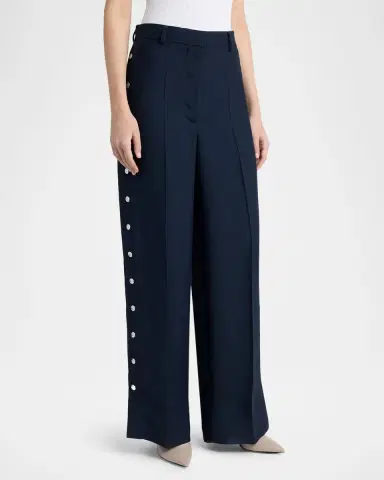 Stella McCartney Tailored Snapped Pants | Thumbnail 4 Stella McCartney Tailored Snapped Pants | Thumbnail 4