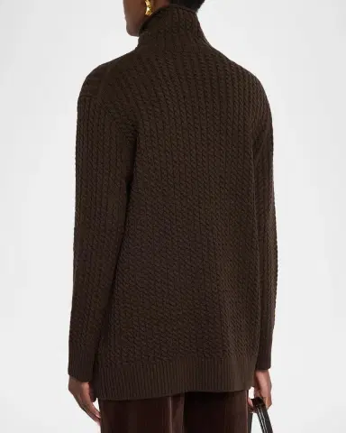 Lafayette 148 New York Cable-Knit Cashmere Turtleneck Sweater | Thumbnail 3 Lafayette 148 New York Cable-Knit Cashmere Turtleneck Sweater | Thumbnail 3