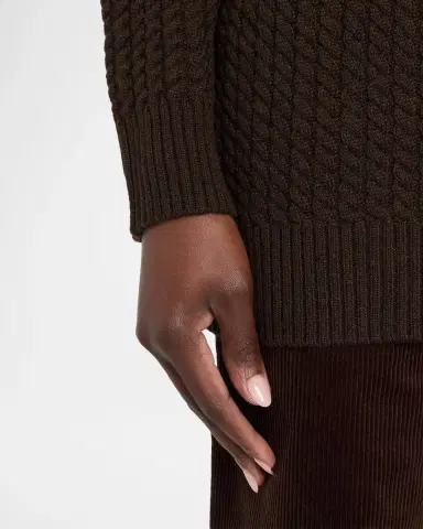 Lafayette 148 New York Cable-Knit Cashmere Turtleneck Sweater | Thumbnail 5 Lafayette 148 New York Cable-Knit Cashmere Turtleneck Sweater | Thumbnail 5