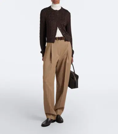 Ralph Lauren Collection Cable-knit silk cardigan | Thumbnail 3 Ralph Lauren Collection Cable-knit silk cardigan | Thumbnail 3