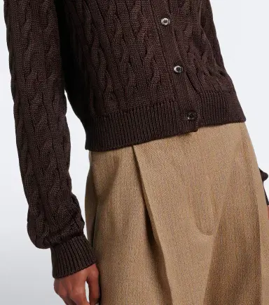 Ralph Lauren Collection Cable-knit silk cardigan | Thumbnail 5 Ralph Lauren Collection Cable-knit silk cardigan | Thumbnail 5