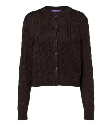 Ralph Lauren Collection Cable-knit silk cardigan | Thumbnail 1 Ralph Lauren Collection Cable-knit silk cardigan | Thumbnail 1