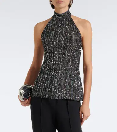 Missoni Ribbed-knit sequined halterneck top | Thumbnail 7 Missoni Ribbed-knit sequined halterneck top | Thumbnail 7
