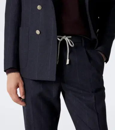 ELEVENTY Wool, cotton, and cashmere tapered pants | Thumbnail 4 ELEVENTY Wool, cotton, and cashmere tapered pants | Thumbnail 4