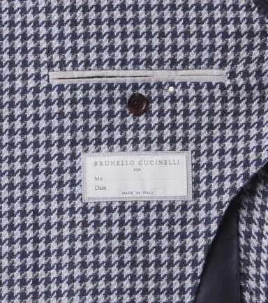 Brunello Cucinelli Houndstooth cashmere blazer | Thumbnail 2 Brunello Cucinelli Houndstooth cashmere blazer | Thumbnail 2