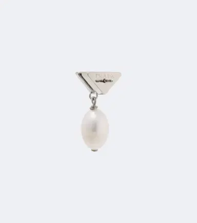 Prada Logo pearl earrings | Thumbnail 2 Prada Logo pearl earrings | Thumbnail 2