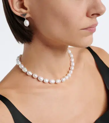 Prada Logo pearl earrings | Thumbnail 6 Prada Logo pearl earrings | Thumbnail 6