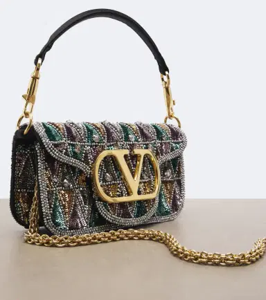 Valentino Garavani Loco Small embellished shoulder bag | Thumbnail 3 Valentino Garavani Loco Small embellished shoulder bag | Thumbnail 3