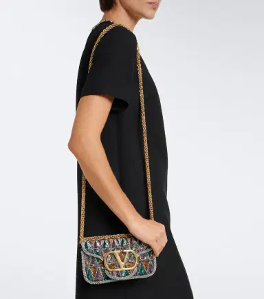 Valentino Garavani Loco Small embellished shoulder bag | Thumbnail 6 Valentino Garavani Loco Small embellished shoulder bag | Thumbnail 6