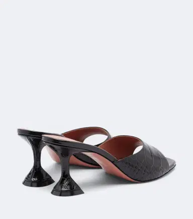 Amina Muaddi Lupita croc-effect leather mules | Thumbnail 2 Amina Muaddi Lupita croc-effect leather mules | Thumbnail 2