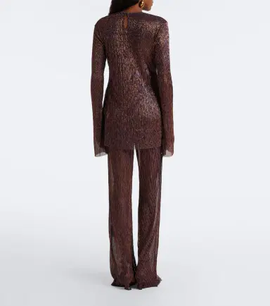Cala de la Cruz Dries knitted lamé wide-leg pants | Thumbnail 6 Cala de la Cruz Dries knitted lamé wide-leg pants | Thumbnail 6