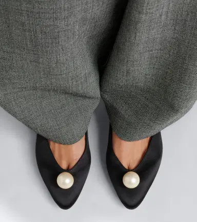 Magda Butrym Embellished satin pumps | Thumbnail 6 Magda Butrym Embellished satin pumps | Thumbnail 6