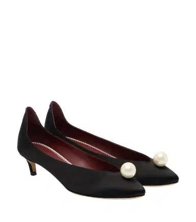 Magda Butrym Embellished satin pumps | Thumbnail 1 Magda Butrym Embellished satin pumps | Thumbnail 1