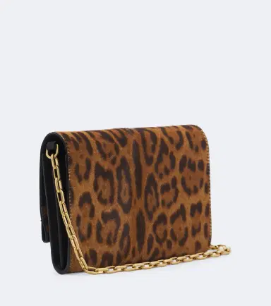 Burberry Leopard-print calf hair wallet on chain | Thumbnail 3 Burberry Leopard-print calf hair wallet on chain | Thumbnail 3