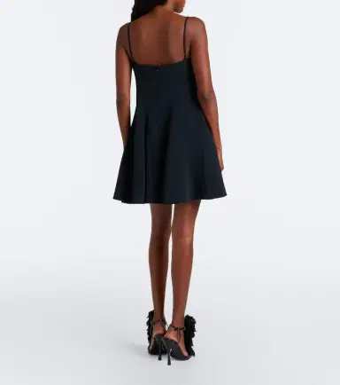 Givenchy Sliced crepe cady minidress | Thumbnail 3 Givenchy Sliced crepe cady minidress | Thumbnail 3