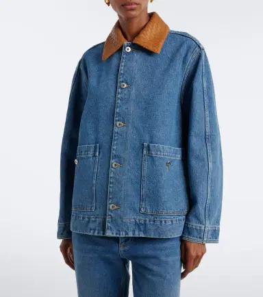 Bottega Veneta Intrecciato oversized denim jacket | Thumbnail 7 Bottega Veneta Intrecciato oversized denim jacket | Thumbnail 7