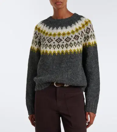 Velvet Fair Isle alpaca and wool-blend sweater | Thumbnail 3 Velvet Fair Isle alpaca and wool-blend sweater | Thumbnail 3