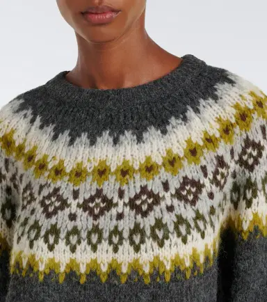 Velvet Fair Isle alpaca and wool-blend sweater | Thumbnail 6 Velvet Fair Isle alpaca and wool-blend sweater | Thumbnail 6