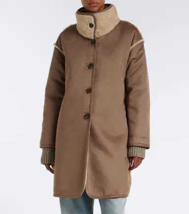 Velvet Yves teddy-trimmed coat | Thumbnail 3 Velvet Yves teddy-trimmed coat | Thumbnail 3