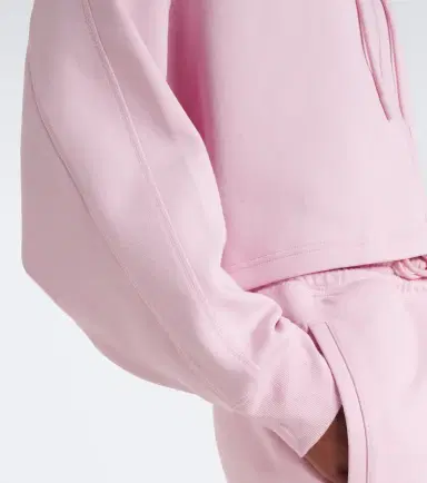 adidas by Stella McCartney Logo cotton-blend jersey hoodie | Thumbnail 2 adidas by Stella McCartney Logo cotton-blend jersey hoodie | Thumbnail 2
