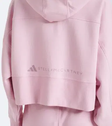 adidas by Stella McCartney Logo cotton-blend jersey hoodie | Thumbnail 6 adidas by Stella McCartney Logo cotton-blend jersey hoodie | Thumbnail 6
