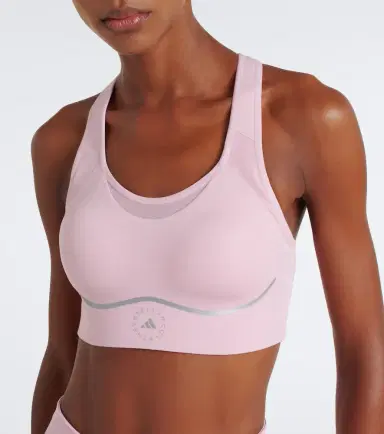 adidas by Stella McCartney Logo padded sports bra | Thumbnail 3 adidas by Stella McCartney Logo padded sports bra | Thumbnail 3