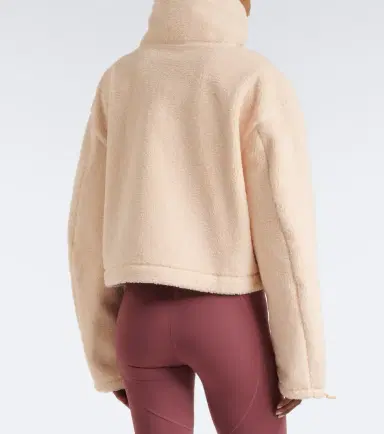 adidas by Stella McCartney Hooded teddy jacket | Thumbnail 4 adidas by Stella McCartney Hooded teddy jacket | Thumbnail 4