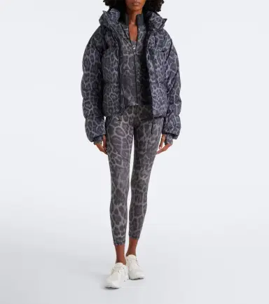 adidas by Stella McCartney Hooded leopard-print puffer jacket | Thumbnail 2 adidas by Stella McCartney Hooded leopard-print puffer jacket | Thumbnail 2