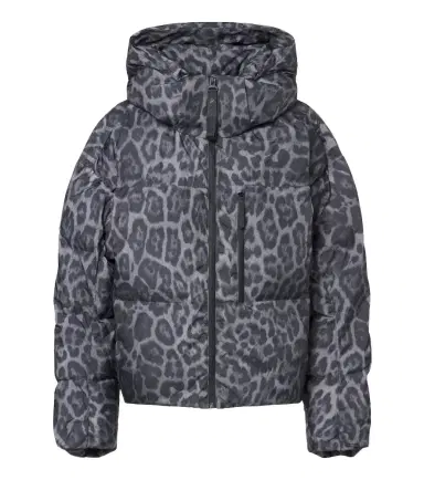 adidas by Stella McCartney Hooded leopard-print puffer jacket | Thumbnail 1 adidas by Stella McCartney Hooded leopard-print puffer jacket | Thumbnail 1