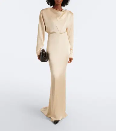 Stella McCartney Draped satin gown | Thumbnail 2 Stella McCartney Draped satin gown | Thumbnail 2