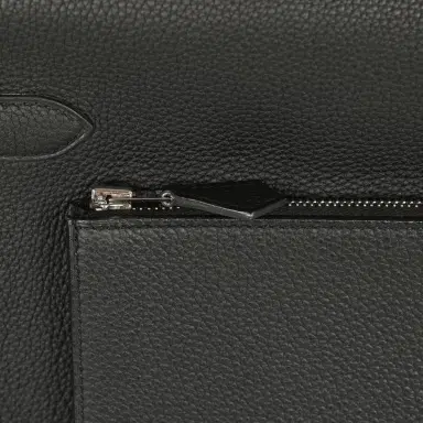 HERMÈS Pre-owned Hermes Kelly 42 Maxi Black Togo Palladium Hardware | Thumbnail 6 HERMÈS Pre-owned Hermes Kelly 42 Maxi Black Togo Palladium Hardware | Thumbnail 6