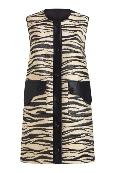 Markarian Pearsei Zebra-Striped Mini Dress | Thumbnail 1 Markarian Pearsei Zebra-Striped Mini Dress | Thumbnail 1