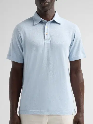 AG Jeans Men's Bryce Stretch-Linen Polo Shirt | Thumbnail 5 AG Jeans Men's Bryce Stretch-Linen Polo Shirt | Thumbnail 5