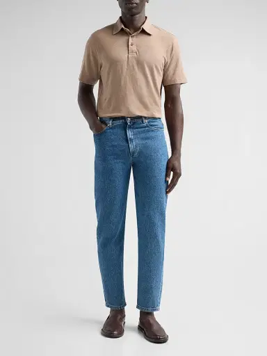 AG Jeans Men's Bryce Stretch-Linen Polo Shirt | Thumbnail 2 AG Jeans Men's Bryce Stretch-Linen Polo Shirt | Thumbnail 2