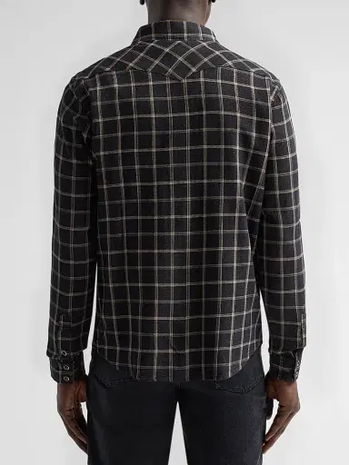 AG Jeans Men's Huston Check Cotton Western Shirt | Thumbnail 3 AG Jeans Men's Huston Check Cotton Western Shirt | Thumbnail 3