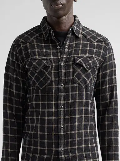 AG Jeans Men's Huston Check Cotton Western Shirt | Thumbnail 5 AG Jeans Men's Huston Check Cotton Western Shirt | Thumbnail 5