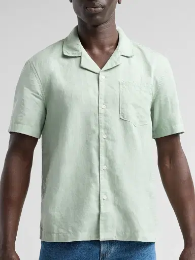 AG Jeans Men's Foster Linen-Cotton Camp Shirt | Thumbnail 5 AG Jeans Men's Foster Linen-Cotton Camp Shirt | Thumbnail 5