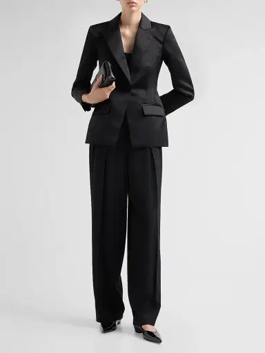 Ulla Johnson Women's Soline Satin Blazer | Thumbnail 2 Ulla Johnson Women's Soline Satin Blazer | Thumbnail 2