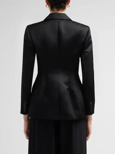 Ulla Johnson Women's Soline Satin Blazer | Thumbnail 3 Ulla Johnson Women's Soline Satin Blazer | Thumbnail 3