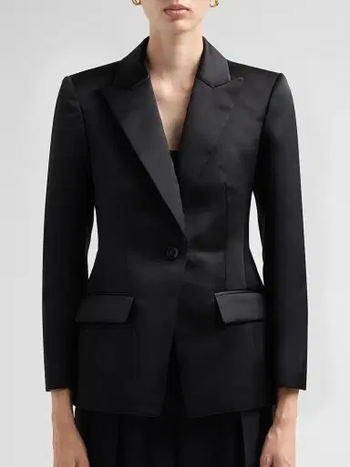 Ulla Johnson Women's Soline Satin Blazer | Thumbnail 5 Ulla Johnson Women's Soline Satin Blazer | Thumbnail 5