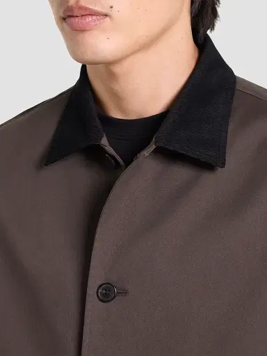 Theory Men's Corduroy-Collar Cotton Twill Jacket | Thumbnail 5 Theory Men's Corduroy-Collar Cotton Twill Jacket | Thumbnail 5
