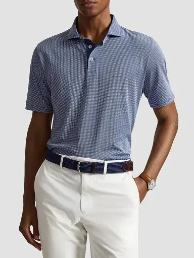 RLX Ralph Lauren Men's Classic-Fit Performance Polo Shirt | Thumbnail 4 RLX Ralph Lauren Men's Classic-Fit Performance Polo Shirt | Thumbnail 4