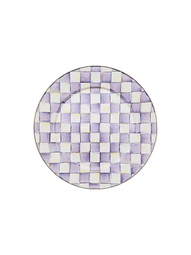 MacKenzie-Childs Violet Check Serving Platter | Thumbnail 1 MacKenzie-Childs Violet Check Serving Platter | Thumbnail 1