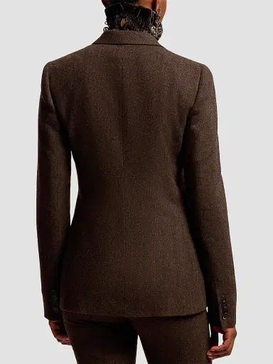 Ralph Lauren Collection Women's Parker Herringbone Wool-Blend Jacket | Thumbnail 3 Ralph Lauren Collection Women's Parker Herringbone Wool-Blend Jacket | Thumbnail 3