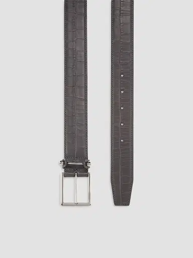 Christian Louboutin Men's Chambeliss Patinated Leather Belt | Thumbnail 3 Christian Louboutin Men's Chambeliss Patinated Leather Belt | Thumbnail 3