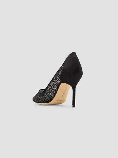 Manolo Blahnik Women's Polka Dot Mesh Stiletto Pumps | Thumbnail 4 Manolo Blahnik Women's Polka Dot Mesh Stiletto Pumps | Thumbnail 4