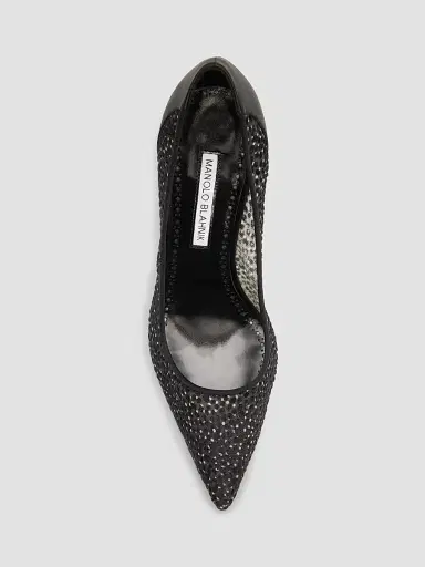 Manolo Blahnik Women's Polka Dot Mesh Stiletto Pumps | Thumbnail 6 Manolo Blahnik Women's Polka Dot Mesh Stiletto Pumps | Thumbnail 6