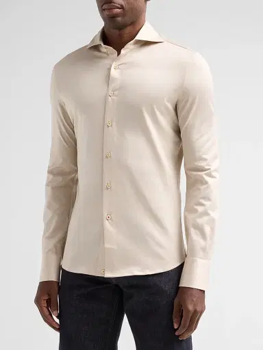 Isaia Men's Jersey Long-Sleeve Shirt | Thumbnail 4 Isaia Men's Jersey Long-Sleeve Shirt | Thumbnail 4