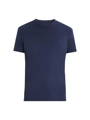 Isaia Men's Pelleovo Silk-Cotton Crewneck T-Shirt | Thumbnail 1 Isaia Men's Pelleovo Silk-Cotton Crewneck T-Shirt | Thumbnail 1
